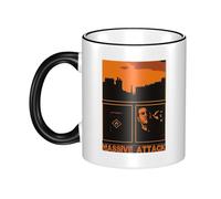 RUIARTE Unisex Attack Hop Music Band Massive Ceramic Coffee Mug 10OZ/330ML Colorful A Premium Cup for Office, Travel and a Great Novelty Gift for Men & Women at Home, Office or on Birthday Occasions