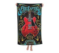 RUIARTE Unisex Clapton Singer Eric Bath Towel Ultra-Soft Patterns High Absorbency Ideal for Bathroom Pool Beach and School Trips Gift Bath sheet Sized 52×32 inches