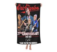 RUIARTE Unisex Clapton Singer Eric Bath Towel Ultra-Soft Patterns High Absorbency Ideal for Bathroom Pool Beach and School Trips Gift Bath sheet Sized 52×32 inches
