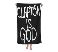 RUIARTE Unisex Clapton Singer Eric Bath Towel Ultra-Soft Patterns High Absorbency Ideal for Bathroom Pool Beach and School Trips Gift Bath sheet Sized 52×32 inches