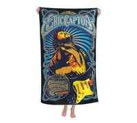 RUIARTE Unisex Clapton Singer Eric Bath Towel Ultra-Soft Patterns High Absorbency Ideal for Bathroom Pool Beach and School Trips Gift Bath sheet Sized 52×32 inches