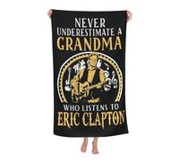 RUIARTE Unisex Clapton Singer Eric Bath Towel Ultra-Soft Patterns High Absorbency Ideal for Bathroom Pool Beach and School Trips Gift Bath sheet Sized 52×32 inches