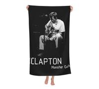 RUIARTE Unisex Clapton Singer Eric Bath Towel Ultra-Soft Patterns High Absorbency Ideal for Bathroom Pool Beach and School Trips Gift Bath sheet Sized 52×32 inches