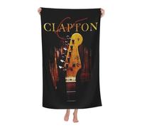 RUIARTE Unisex Clapton Singer Eric Bath Towel Ultra-Soft Patterns High Absorbency Ideal for Bathroom Pool Beach and School Trips Gift Bath sheet Sized 52×32 inches