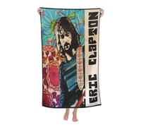 RUIARTE Unisex Clapton Singer Eric Bath Towel Ultra-Soft Patterns High Absorbency Ideal for Bathroom Pool Beach and School Trips Gift Bath sheet Sized 52×32 inches