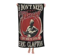 RUIARTE Unisex Clapton Singer Eric Bath Towel Ultra-Soft Patterns High Absorbency Ideal for Bathroom Pool Beach and School Trips Gift Bath sheet Sized 52×32 inches
