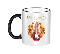 RUIARTE Unisex Clapton Singer Eric Ceramic Coffee Mug 10OZ/330ML Colorful A Premium Cup for Office, Travel and a Great Novelty Gift for Men & Women at Home, Office or on Birthday Occasions
