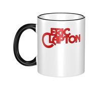 RUIARTE Unisex Clapton Singer Eric Ceramic Coffee Mug 10OZ/330ML Colorful A Premium Cup for Office, Travel and a Great Novelty Gift for Men & Women at Home, Office or on Birthday Occasions