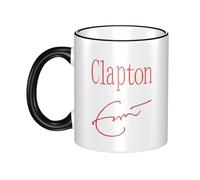RUIARTE Unisex Clapton Singer Eric Ceramic Coffee Mug 10OZ/330ML Colorful A Premium Cup for Office, Travel and a Great Novelty Gift for Men & Women at Home, Office or on Birthday Occasions