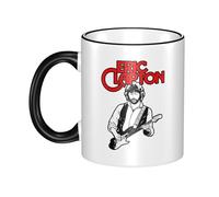 RUIARTE Unisex Clapton Singer Eric Ceramic Coffee Mug 10OZ/330ML Colorful A Premium Cup for Office, Travel and a Great Novelty Gift for Men & Women at Home, Office or on Birthday Occasions