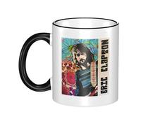 RUIARTE Unisex Clapton Singer Eric Ceramic Coffee Mug 10OZ/330ML Colorful A Premium Cup for Office, Travel and a Great Novelty Gift for Men & Women at Home, Office or on Birthday Occasions