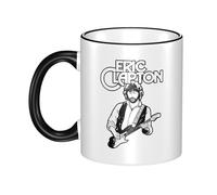 RUIARTE Unisex Clapton Singer Eric Ceramic Coffee Mug 10OZ/330ML Colorful A Premium Cup for Office, Travel and a Great Novelty Gift for Men & Women at Home, Office or on Birthday Occasions