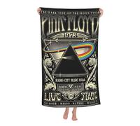 RUIARTE Unisex Floyd Rock Band Pink Music Bath Towel Ultra-Soft Patterns High Absorbency Ideal for Bathroom Pool Beach and School Trips Gift Bath sheet Sized 52×32 inches