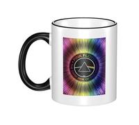 RUIARTE Unisex Floyd Rock Band Pink Music Ceramic Coffee Mug 10OZ/330ML Colorful A Premium Cup for Office, Travel and a Great Novelty Gift for Men & Women at Home, Office or on Birthday Occasions