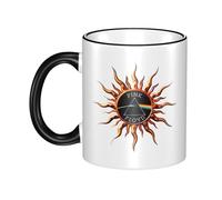 RUIARTE Unisex Floyd Rock Band Pink Music Ceramic Coffee Mug 10OZ/330ML Colorful A Premium Cup for Office, Travel and a Great Novelty Gift for Men & Women at Home, Office or on Birthday Occasions
