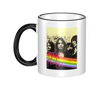 RUIARTE Unisex Floyd Rock Band Pink Music Ceramic Coffee Mug 10OZ/330ML Colorful A Premium Cup for Office, Travel and a Great Novelty Gift for Men & Women at Home, Office or on Birthday Occasions