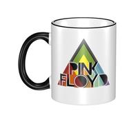 RUIARTE Unisex Floyd Rock Band Pink Music Ceramic Coffee Mug 10OZ/330ML Colorful A Premium Cup for Office, Travel and a Great Novelty Gift for Men & Women at Home, Office or on Birthday Occasions