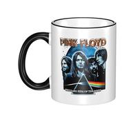 RUIARTE Unisex Floyd Rock Band Pink Music Ceramic Coffee Mug 10OZ/330ML Colorful A Premium Cup for Office, Travel and a Great Novelty Gift for Men & Women at Home, Office or on Birthday Occasions