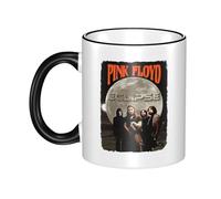 RUIARTE Unisex Floyd Rock Band Pink Music Ceramic Coffee Mug 10OZ/330ML Colorful A Premium Cup for Office, Travel and a Great Novelty Gift for Men & Women at Home, Office or on Birthday Occasions