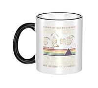 RUIARTE Unisex Floyd Rock Band Pink Music Ceramic Coffee Mug 10OZ/330ML Colorful A Premium Cup for Office, Travel and a Great Novelty Gift for Men & Women at Home, Office or on Birthday Occasions
