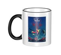 RUIARTE Unisex Floyd Rock Band Pink Music Ceramic Coffee Mug 10OZ/330ML Colorful A Premium Cup for Office, Travel and a Great Novelty Gift for Men & Women at Home, Office or on Birthday Occasions