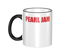 RUIARTE Unisex Jam Music Rock Band Pearl Ceramic Coffee Mug 10OZ/330ML Colorful A Premium Cup for Office, Travel and a Great Novelty Gift for Men & Women at Home, Office or on Birthday Occasions