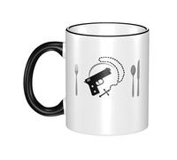 RUIARTE Unisex Jam Music Rock Band Pearl Ceramic Coffee Mug 10OZ/330ML Colorful A Premium Cup for Office, Travel and a Great Novelty Gift for Men & Women at Home, Office or on Birthday Occasions