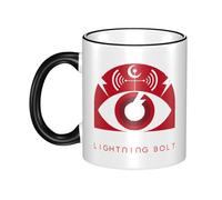 RUIARTE Unisex Jam Music Rock Band Pearl Ceramic Coffee Mug 10OZ/330ML Colorful A Premium Cup for Office, Travel and a Great Novelty Gift for Men & Women at Home, Office or on Birthday Occasions
