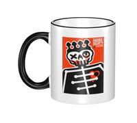 RUIARTE Unisex Jam Music Rock Band Pearl Ceramic Coffee Mug 10OZ/330ML Colorful A Premium Cup for Office, Travel and a Great Novelty Gift for Men & Women at Home, Office or on Birthday Occasions