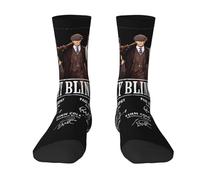 RUIARTE Unisex Peaky Movie Series Blinders Crew Socks Polyester Half Cushion breathable Comfort Athletic Moisture Wicking Sport Running fashion