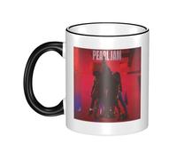 RUIARTE Unisex Pearl Rock Band Jam Ceramic Coffee Mug 10OZ/330ML Colorful A Premium Cup for Office, Travel and a Great Novelty Gift for Men & Women at Home, Office or on Birthday Occasions