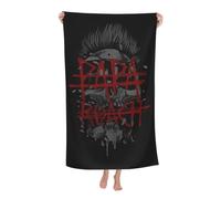 RUIARTE Unisex Roach Music Rock Band Papa Bath Towel Ultra-Soft Patterns High Absorbency Ideal for Bathroom Pool Beach and School Trips Gift Bath sheet Sized 52×32 inches