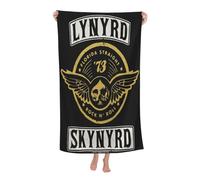 RUIARTE Unisex Skynyrd Rock Band Lynyrd Bath Towel Ultra-Soft Patterns High Absorbency Ideal for Bathroom Pool Beach and School Trips Gift Bath sheet Sized 52×32 inches