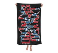 RUIARTE Unisex Skynyrd Rock Band Lynyrd Bath Towel Ultra-Soft Patterns High Absorbency Ideal for Bathroom Pool Beach and School Trips Gift Bath sheet Sized 52×32 inches
