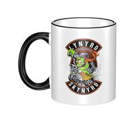 RUIARTE Unisex Skynyrd Rock Band Lynyrd Ceramic Coffee Mug 10OZ/330ML Colorful A Premium Cup for Office, Travel and a Great Novelty Gift for Men & Women at Home, Office or on Birthday Occasions