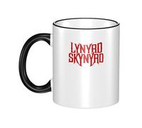 RUIARTE Unisex Skynyrd Rock Band Lynyrd Ceramic Coffee Mug 10OZ/330ML Colorful A Premium Cup for Office, Travel and a Great Novelty Gift for Men & Women at Home, Office or on Birthday Occasions
