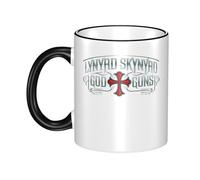 RUIARTE Unisex Skynyrd Rock Band Lynyrd Ceramic Coffee Mug 10OZ/330ML Colorful A Premium Cup for Office, Travel and a Great Novelty Gift for Men & Women at Home, Office or on Birthday Occasions