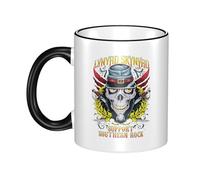 RUIARTE Unisex Skynyrd Rock Band Lynyrd Ceramic Coffee Mug 10OZ/330ML Colorful A Premium Cup for Office, Travel and a Great Novelty Gift for Men & Women at Home, Office or on Birthday Occasions