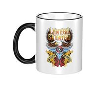 RUIARTE Unisex Skynyrd Rock Band Lynyrd Ceramic Coffee Mug 10OZ/330ML Colorful A Premium Cup for Office, Travel and a Great Novelty Gift for Men & Women at Home, Office or on Birthday Occasions