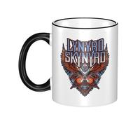 RUIARTE Unisex Skynyrd Rock Band Lynyrd Ceramic Coffee Mug 10OZ/330ML Colorful A Premium Cup for Office, Travel and a Great Novelty Gift for Men & Women at Home, Office or on Birthday Occasions