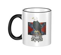 RUIARTE Unisex Skynyrd Rock Band Lynyrd Ceramic Coffee Mug 10OZ/330ML Colorful A Premium Cup for Office, Travel and a Great Novelty Gift for Men & Women at Home, Office or on Birthday Occasions