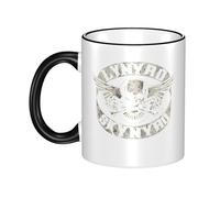 RUIARTE Unisex Skynyrd Rock Band Lynyrd Ceramic Coffee Mug 10OZ/330ML Colorful A Premium Cup for Office, Travel and a Great Novelty Gift for Men & Women at Home, Office or on Birthday Occasions
