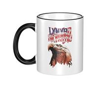 RUIARTE Unisex Skynyrd Rock Band Lynyrd Ceramic Coffee Mug 10OZ/330ML Colorful A Premium Cup for Office, Travel and a Great Novelty Gift for Men & Women at Home, Office or on Birthday Occasions