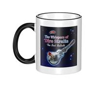 RUIARTE Unisex Straits Rock Band Dire Ceramic Coffee Mug 10OZ/330ML Colorful A Premium Cup for Office, Travel and a Great Novelty Gift for Men & Women at Home, Office or on Birthday Occasions