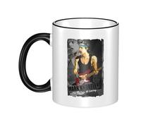 RUIARTE Unisex Straits Rock Band Dire Ceramic Coffee Mug 10OZ/330ML Colorful A Premium Cup for Office, Travel and a Great Novelty Gift for Men & Women at Home, Office or on Birthday Occasions
