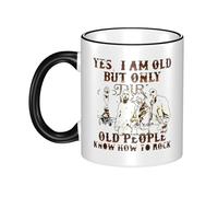 RUIARTE Unisex Straits Rock Band Dire Ceramic Coffee Mug 10OZ/330ML Colorful A Premium Cup for Office, Travel and a Great Novelty Gift for Men & Women at Home, Office or on Birthday Occasions