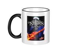 RUIARTE Unisex Straits Rock Band Dire Ceramic Coffee Mug 10OZ/330ML Colorful A Premium Cup for Office, Travel and a Great Novelty Gift for Men & Women at Home, Office or on Birthday Occasions