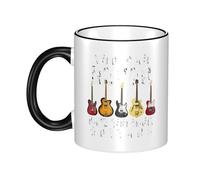 RUIARTE Unisex Straits Rock Band Dire Ceramic Coffee Mug 10OZ/330ML Colorful A Premium Cup for Office, Travel and a Great Novelty Gift for Men & Women at Home, Office or on Birthday Occasions