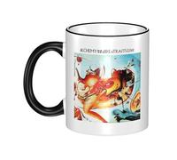 RUIARTE Unisex Straits Rock Band Dire Ceramic Coffee Mug 10OZ/330ML Colorful A Premium Cup for Office, Travel and a Great Novelty Gift for Men & Women at Home, Office or on Birthday Occasions