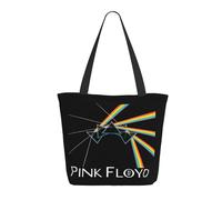 RUIARTE Women's Floyd Rock Band Pink Music Tote Bag Large Work Shopping Bag Personalized Birthday Gifts Shoulder bag for Girls Mom Friends Teachers Gym Travel and Work